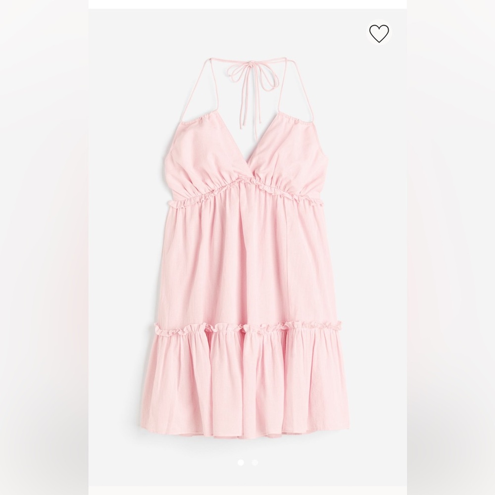 NWT H&M baby pink halter dress